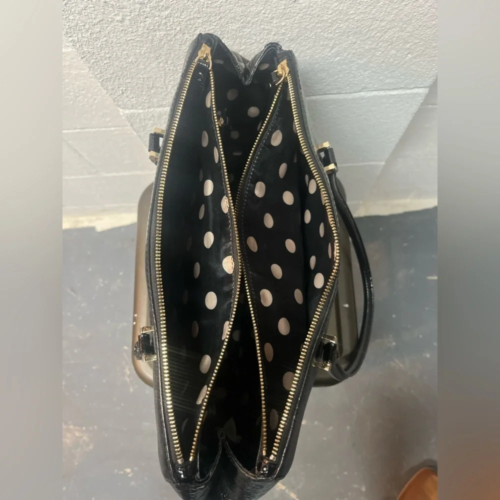 Kate Spade Shiny Black Tote Bag